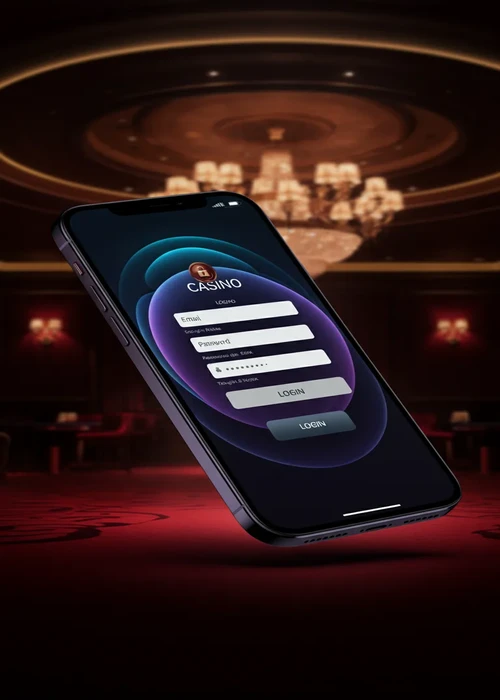 Écran de connexion Lucky8 protégé par cryptage SSL